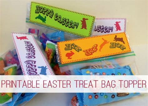 Printable Easter Treat Bag Topper