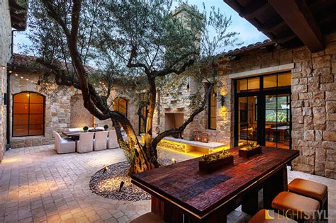 Rancho Santa Fe House Lighting Design Courtyard Design Interior