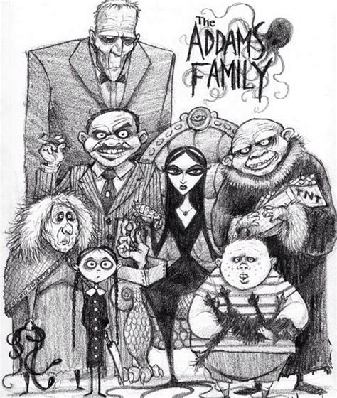Created by cartoonist charles addams, she was morticia first appeared in charles addams' newspaper cartoons as the stern, aloof matriarch of the family. Awesome | Addams family cartoon, Family cartoon, Family art