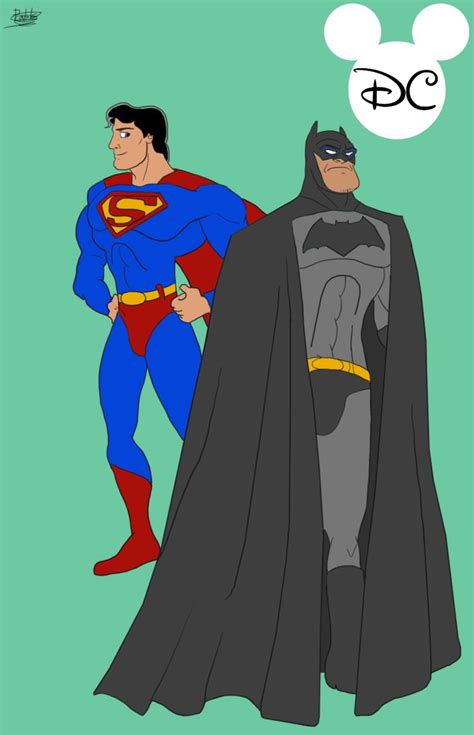 Batman And Superman Disney Style By Chibifurries On Deviantart