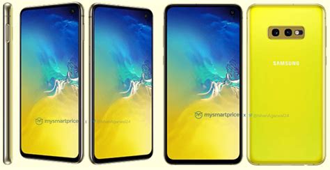 Samsung Galaxy S10e Leaks In Bright Canary Yellow Colour