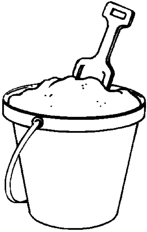 Sand Bucket And Pail Coloring Pages Sketch Coloring Page