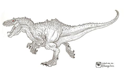Jurassic World Indominous Rex Coloring Pages Coloring Pages Indominus