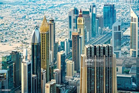 Modern Skyscrapers In Downtown Dubai United Arab Emirates High Res