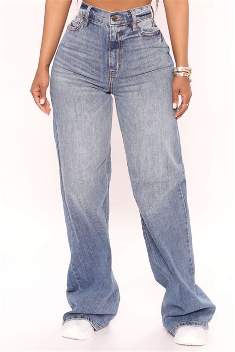 Yours Truly 90s Baggy Jeans Medium Blue Wash Fashion Nova Jeans Fashion Nova