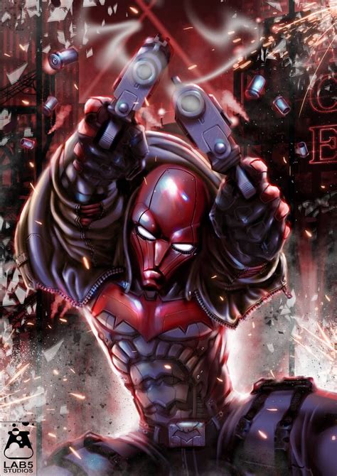 Red Hood By Lab5studios On Deviantart Marvel X Captain Marvel Dc