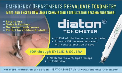 Tonometry and Infection Prevention with DIATON Tonometer - IOP Through Eyelid - Tonometer Diaton