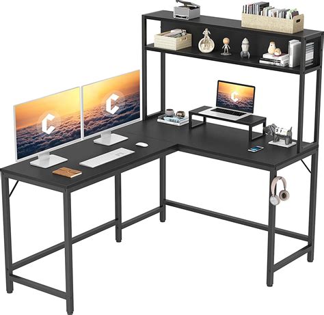 Buy Cubicubi L Shaped Desk With Hutch59 Corner Computer Deskhome