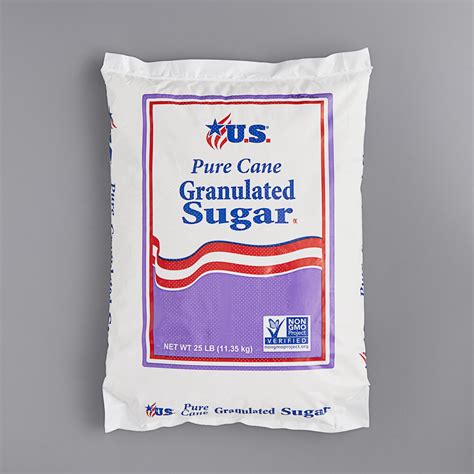 Granulated Sugar 25 Lb Bag Bulk Price At Webstaurantstore