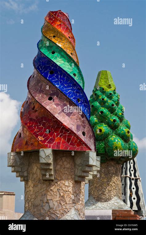 Antoni Gaudi Designed The Chimney Pots On The Roof Of Guell Palace