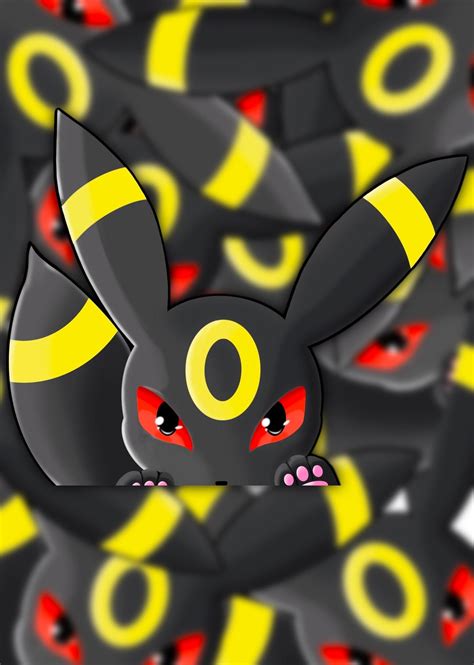 Large Pokemon Peeking Umbreon Sticker Shiny Or Normal Etsy