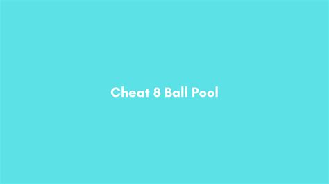 Maybe you would like to learn more about one of these? √ 4 Cara Cheat 8 Ball Pool Android Tanpa Root (100% Work ...