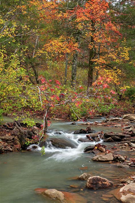 Gentle Autumn Cascades Along Falling Water Creek Photograph By Gregory
