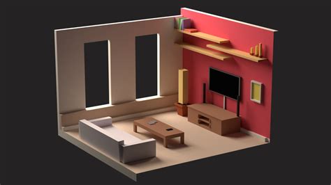 Room Design 3d Model 3d Model Living Room Modern Interior Design Free