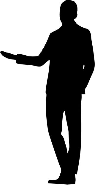 Silhouette Business Man Suit Free Vector Graphic On Pixabay