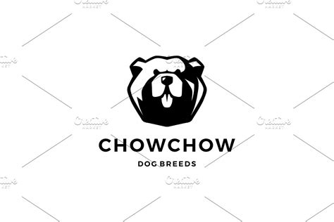 Chow Chow Dog Logo Creative Illustrator Templates Creative Market