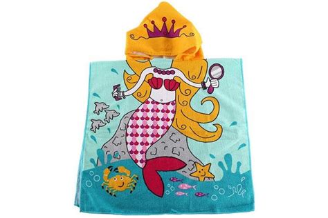 Follow this easy pattern to make a superman towel, batman, or captain america. (2-7 Years, Kid Towel - Mermaid01) - Kids Hooded Beach ...