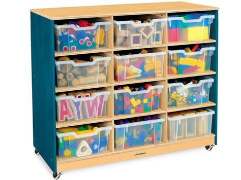 These are excellent bins for classroom organization in elementary school. Colors of Nature® Big Bins Storage Unit - 12 Cubby ...