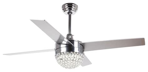 This ceiling fan buying guide should give you a basic understanding on how to choose a fan and any accessories you may need. 4-Blade Crystal Ceiling Fan With Light, Satin Nickel ...