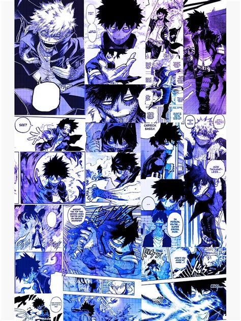 Dabi Manga Panel Collage Art Print By Xx Rosey Xx Redbubble