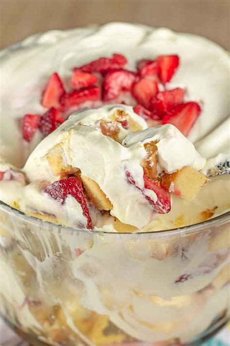 Easy Strawberry Trifle With Pound Cake Scattered Thoughts Of A Crafty