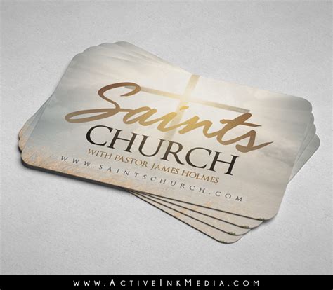 Holy Church Business Card Template Active Ink Media
