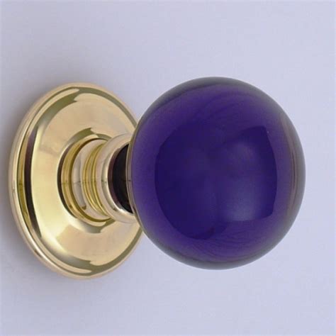 Amethyst Purple Ball Glass Door Knobs Mortice Or Rim Door Handles