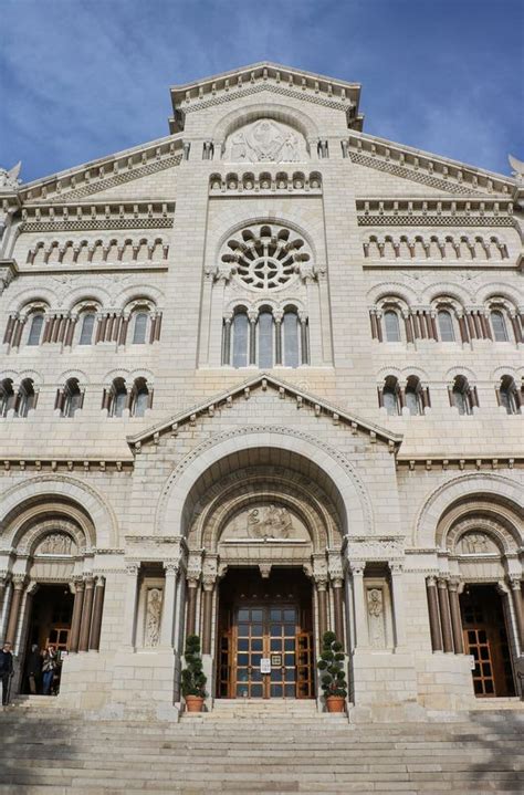Cathedral Of Our Lady Immaculate Conception Monaco Editorial Image