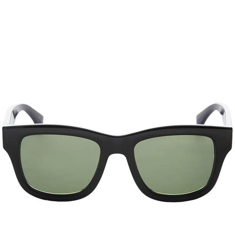 gucci eyewear gg1135s sunglasses black and green end
