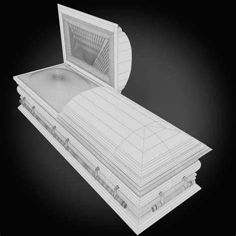 High Def Classic Coffin Wood 3d Model Cgtrader