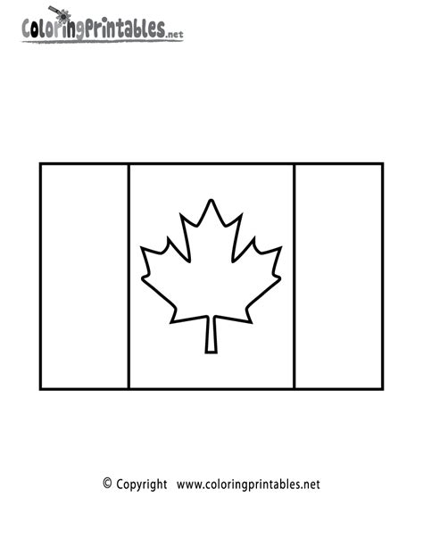 Free Printable Canadian Flag Free Coloring Pages