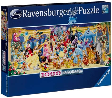 Enchanting Ravensburger Disney Panoramic 1000 Piece Puzzle Chip And