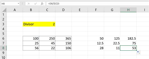 How To Divide A Range Of Cells By A Number In Excel Sheetaki