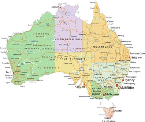 Australia Printable Map 3x5 Melbourne Printable Tourist Map