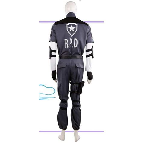 Resident Evil 4 Leon Scott Kennedy Rpd Uniform Cosplay Costume