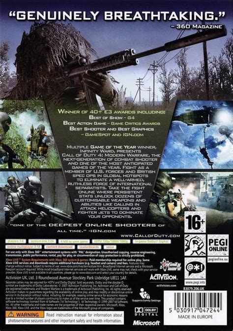 Call Of Duty 4 Modern Warfare Xbox 360 Skroutzgr
