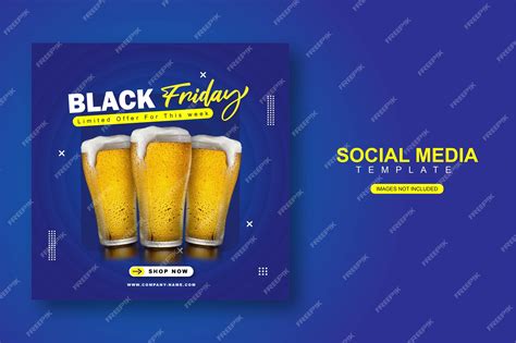 Premium Vector Balck Friday Social Media Instagram Post Banner Template