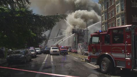 Fire Crews Rescue People From Downtown Portland Apartment Fire