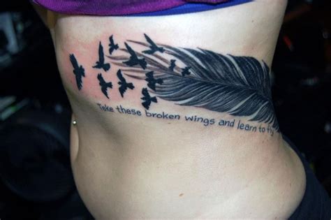 take these broken wings and learn to fly flying tattoo tattoos broken wings