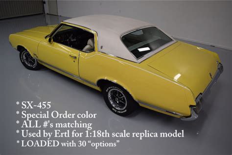 Cutlass Sx 455 All 442 Options Special Order Color Sebring Yellow