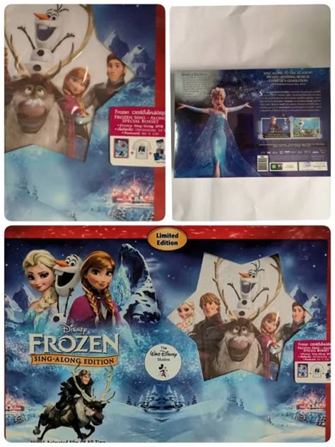 Dvd Boxset แถมเสี้อยืดเด็ก โปสการ์ด 6 แผ่น Frozen Sing Along Edition ผจญภัยแดนคำสาปราชินี