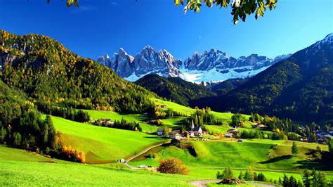 Mountain Grass Landscape Valley Meadow Hill Station Alps