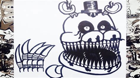 Cómo Dibujar A Freddy Nightmare De Fnaf 】 Paso A Paso Muy Fácil 2024