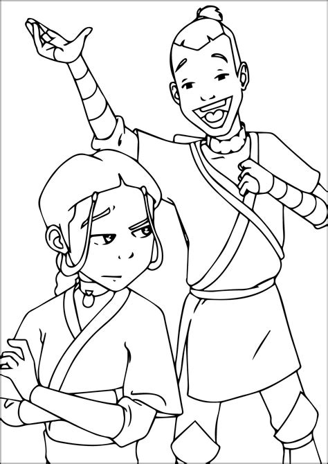 Avatar The Last Airbender Coloring Pages Thiva Hellas