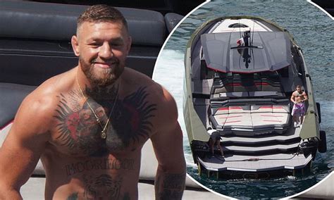 Conor Mcgregor Flashes His Tattooed Chest As He Takes His £24million