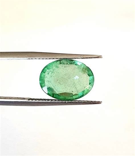 Natural Loose Emerald Oval Cut Emerald 13×10 Mm Green Emerald 4