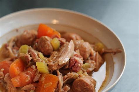 Slow Cooker Turkey And Sausage Stew What The Redhead Said