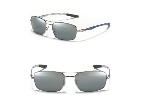 Ray Ban Tech Polarized Aviator Sunglasses In Gray For Men Gunmetal Lyst