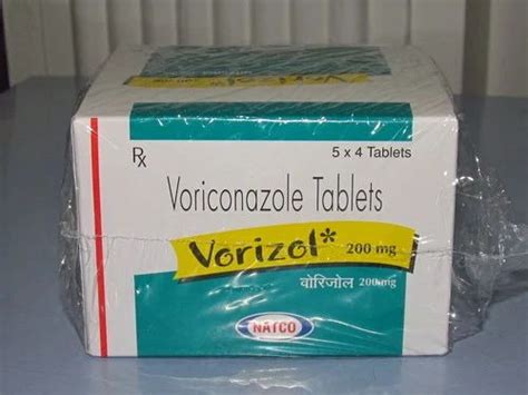 Voriconazole Vorizol 200 Mg Tablet Prescription Treatment Fungal
