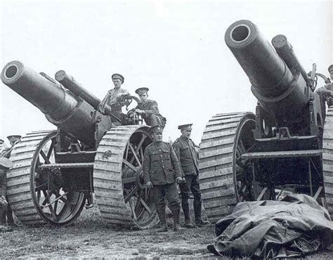 8 Inch Howitzers Of 135th Siege Battery At La Houssoye On The Somme